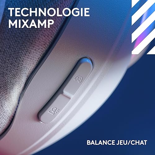 Logitech G Astro A20 X Lightspeed, Casque Gaming sans Fil pour PS5, Xbox, Nintendo Switch/Switch 2, PC avec PLAYSYNC Audio Deux systèmes, Bluetooth, LIGHTSYNC RVB et Micro à Tige 48 kHz - Blanc - 7