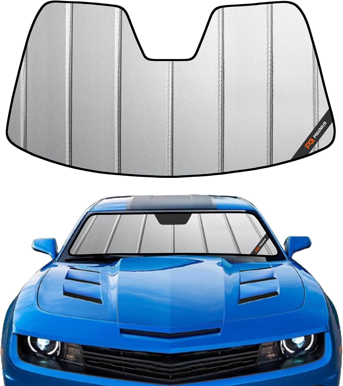 Pigenius Windshield Sun Shade for Chevrolet Camaro Coupe 2010-2015 - Safeguard