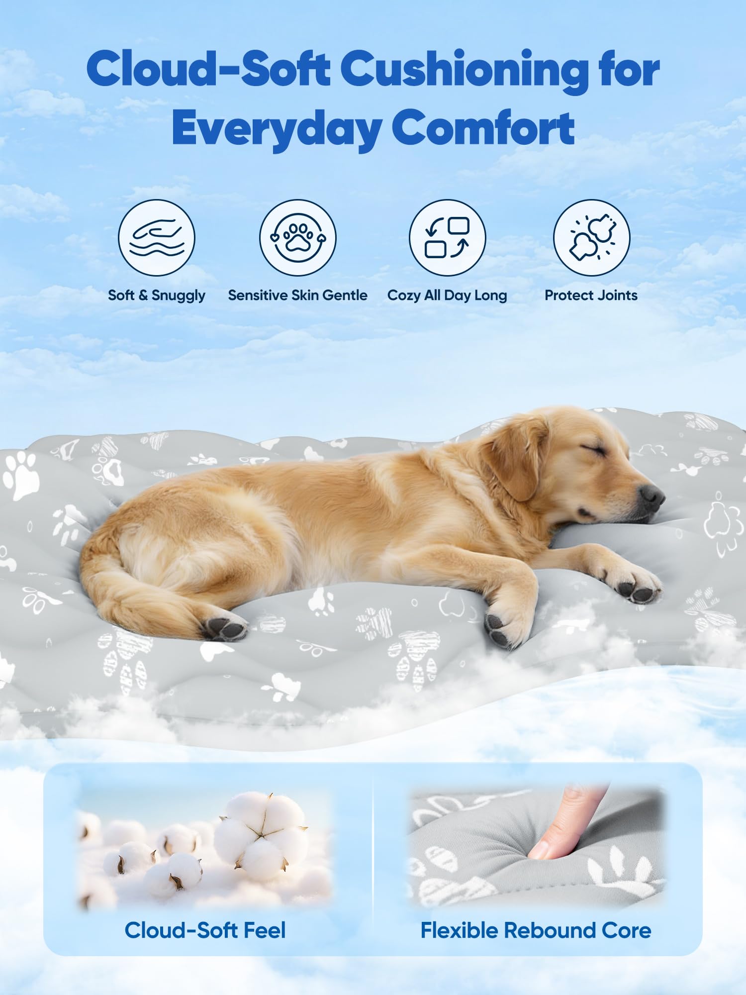 Rywell Alfombrilla de refrigeración súper absorbente para perros de 59 x 40 pulgadas, Arc-Chill 3.0 y tapete de refrigeración para perros que cambia de color, se mantiene fresco y seco, lavable