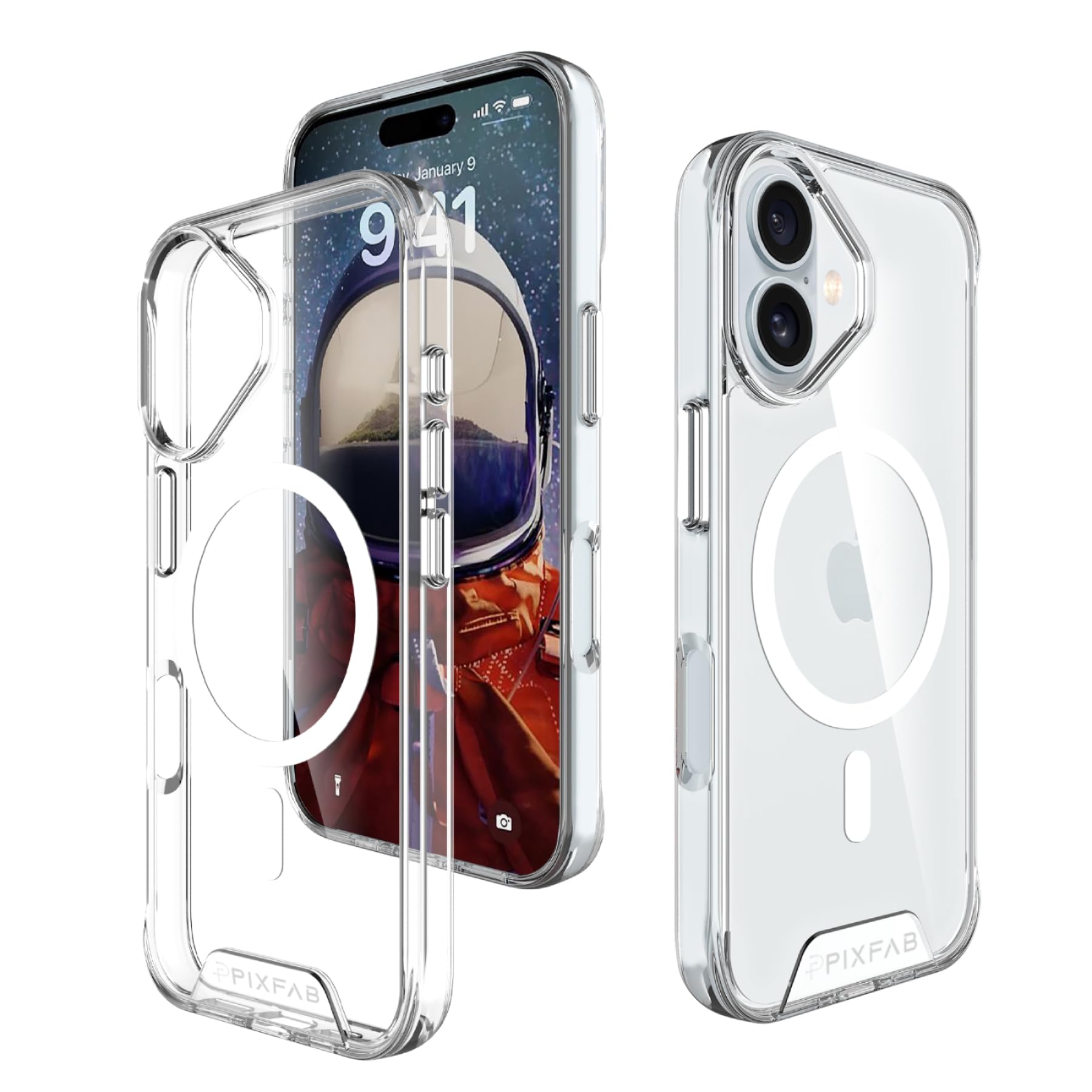 Clear Case For Apple iPhone 16 15 14 13 Pro Max MagSafe Card Holder Wallet Cover - Picture 16 of 39