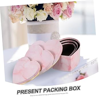 新品未使用 Pashupat 琴 花の装飾付き ハードケース付き Amazon | RORPOIR 3個入り 箱 ハート型のボックス ハートの包装