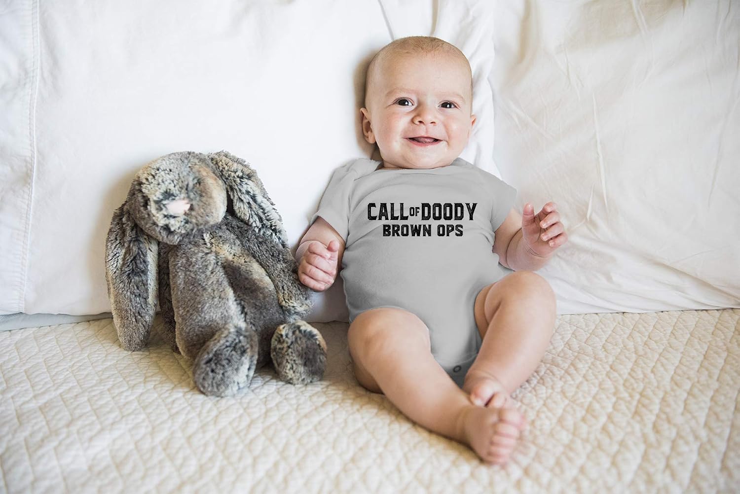 Call Of Doody Brown Ops - Funny Baby Essentials Bodysuit - Baby Outfit Funny Newborn Clothes image 3