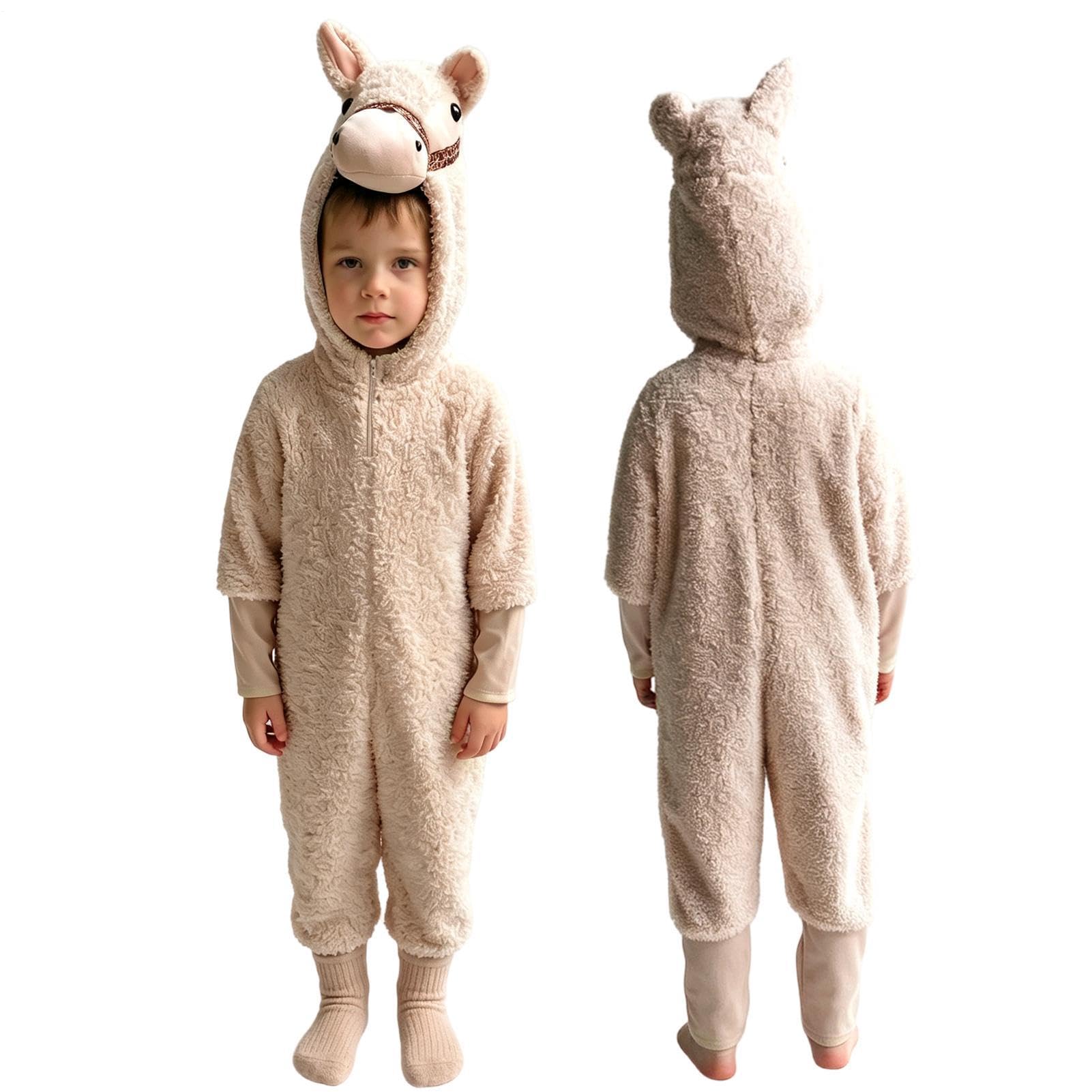 Disfraz de Oveja para Niños Mono Unisex de Llama para Disfraz de Cosplay