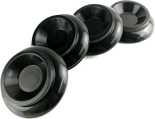 Klavierrollen mit Filzpolster  Schwarz