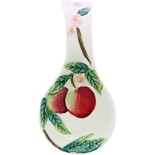 Mini Ceramic Spoon Rest Apple Kitchen Decor Teaspoon Tea Bag Rest