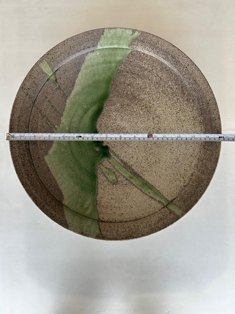 灰釉大皿 竹内公明作 直径 46cm