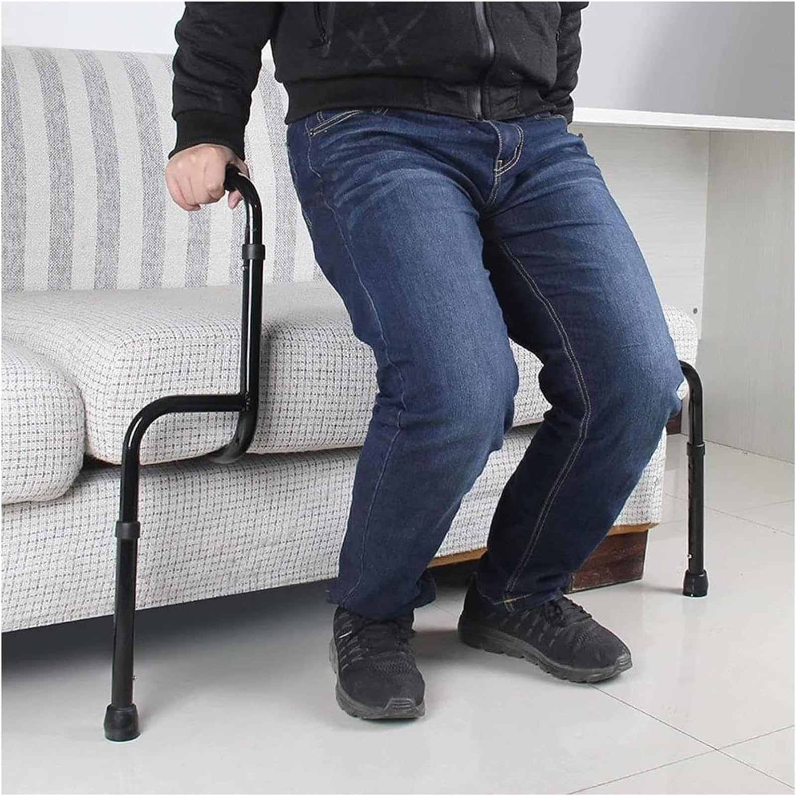 Ayudas de pie para levantarse y sentarse, barra de ayuda para la movilidad para sofá, silla - Mango de asistencia para pacientes, ancianos, personas mayores y discapacitados - Barra de apoyo de
