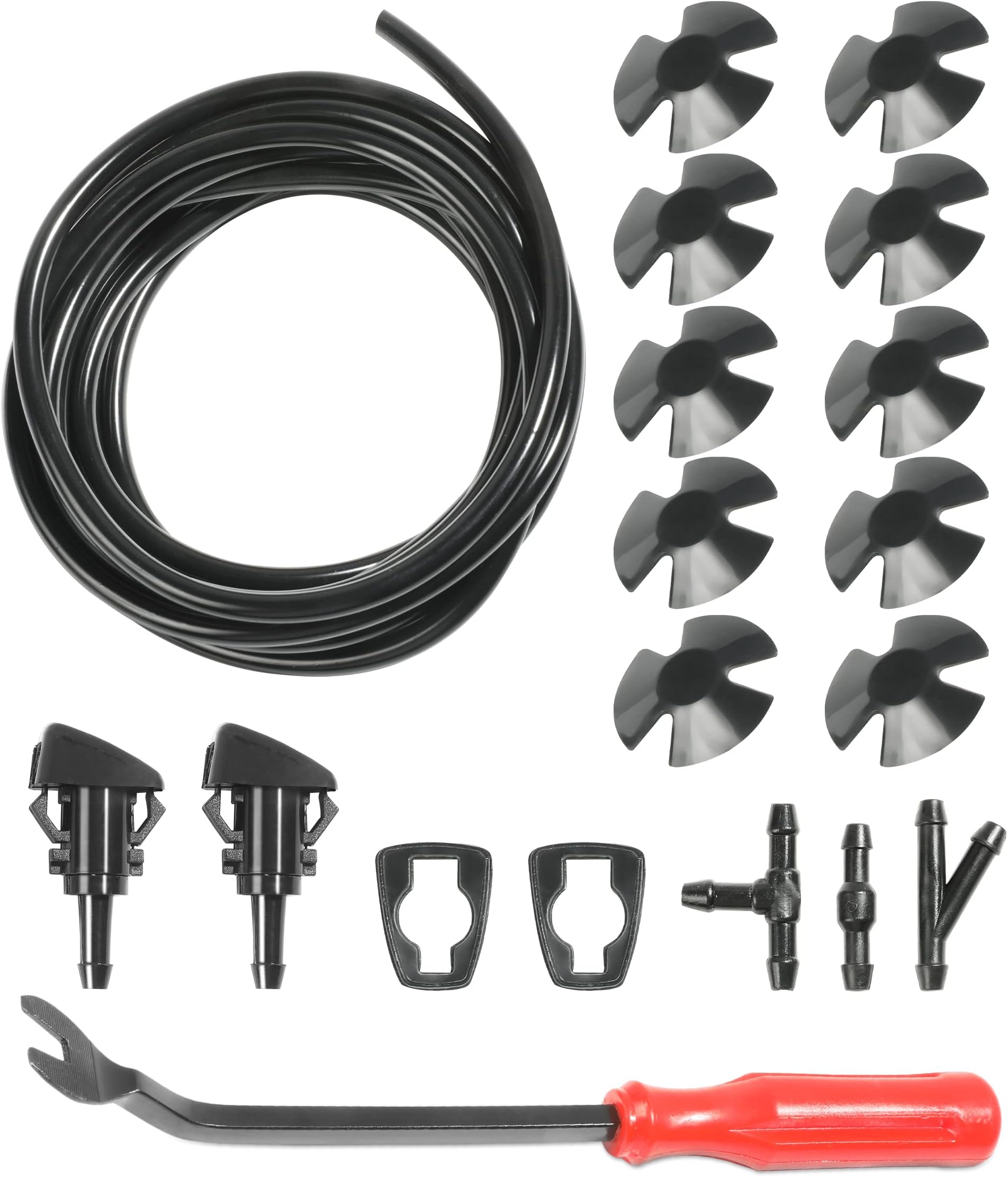 YAKEFLY Windshield Washer Nozzle Hose Repair Kit,Windshield