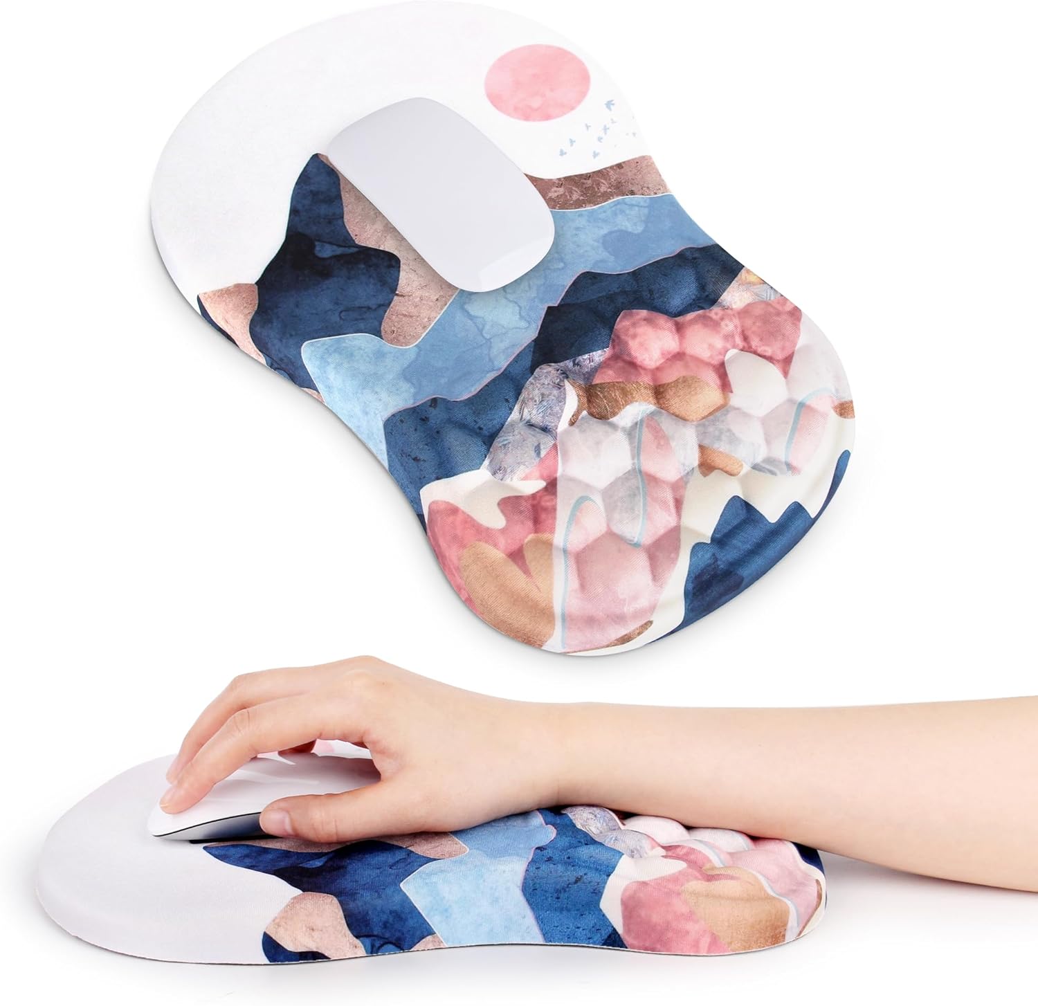 Ergonomic Mouse Pad with Wrist Support, Massage Design Gel