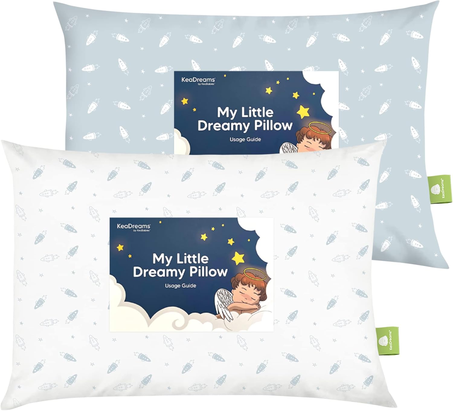 2Pack Toddler Pillow Soft Organic Cotton Toddler Pillows