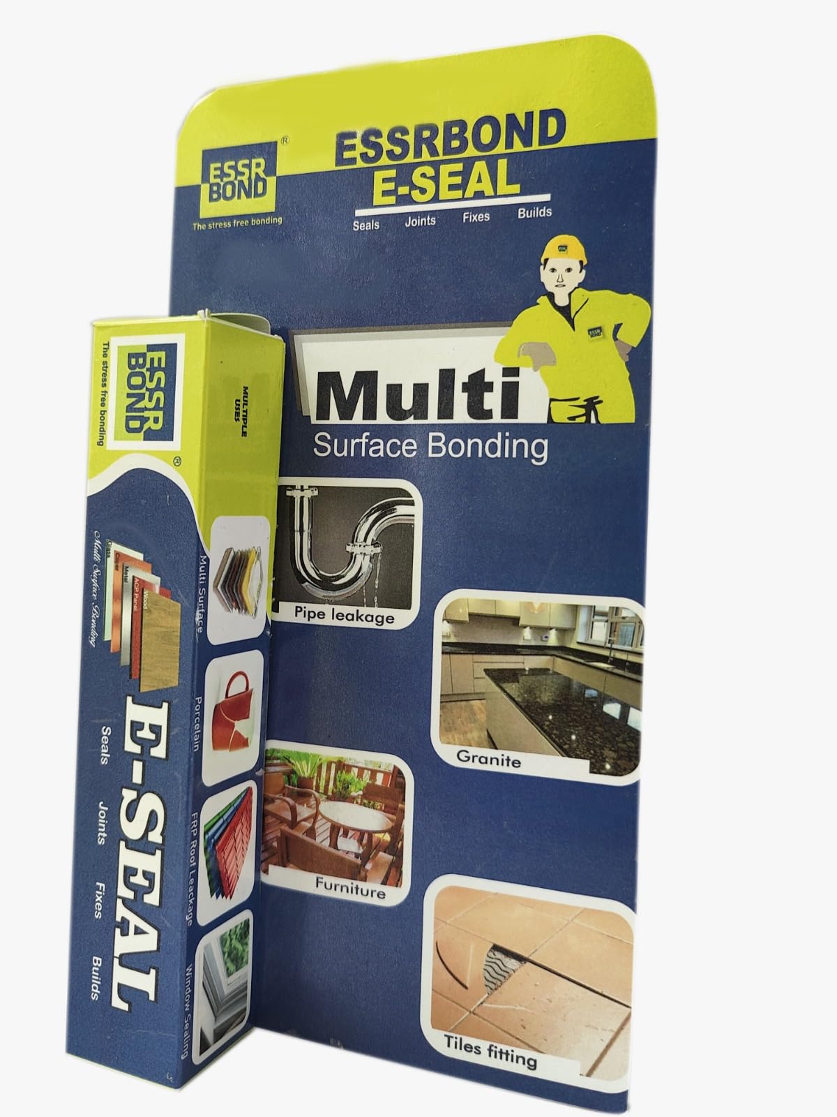 ESSRBOND E-SEAL MS Polymer Waterproof Sealant & Adhesive for Wet Surfaces, Gap Filling, Crack Repair, Multi-Surface Bonding for Bathroom, Kitchen, Glass, Metal & Wood | Waterproof Seal for Long-Lasting Protection-image-45