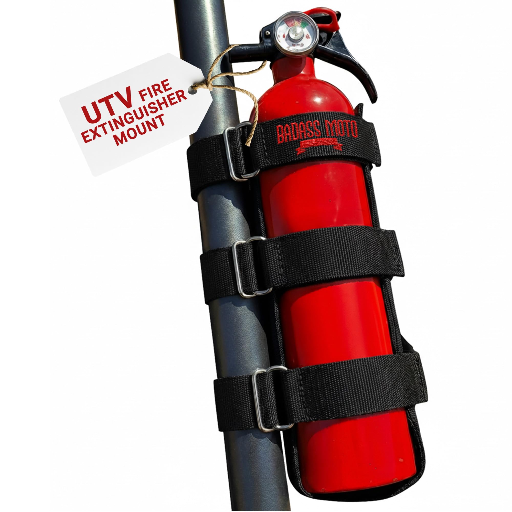Badass Moto UTV Fire Extinguisher Mount Kit for SxS ATV 1.75-2.25" Roll Bar