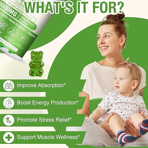 Miniatura 4 de Gomitas de malato de magnesio, suplemento dietético