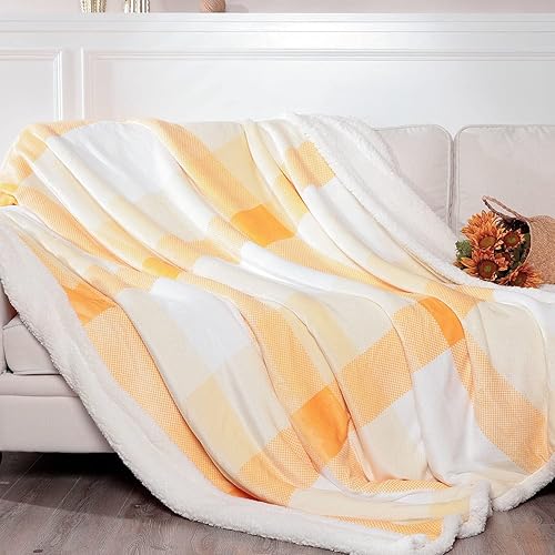 Miniatura 2 de NANPIPER Manta Sherpa tamaño Queen, cálida y mullida a cuadros, manta de forro polar suave para sofá, cuadros rojos y negros, 90 x 90 pulgadas