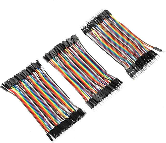 3PCS Jumper Wires Kit,10cm Multicolored Dupont 40pin Male to Female Male to Male Female to Female Colorful Jumper Wires Kit for Breadboard