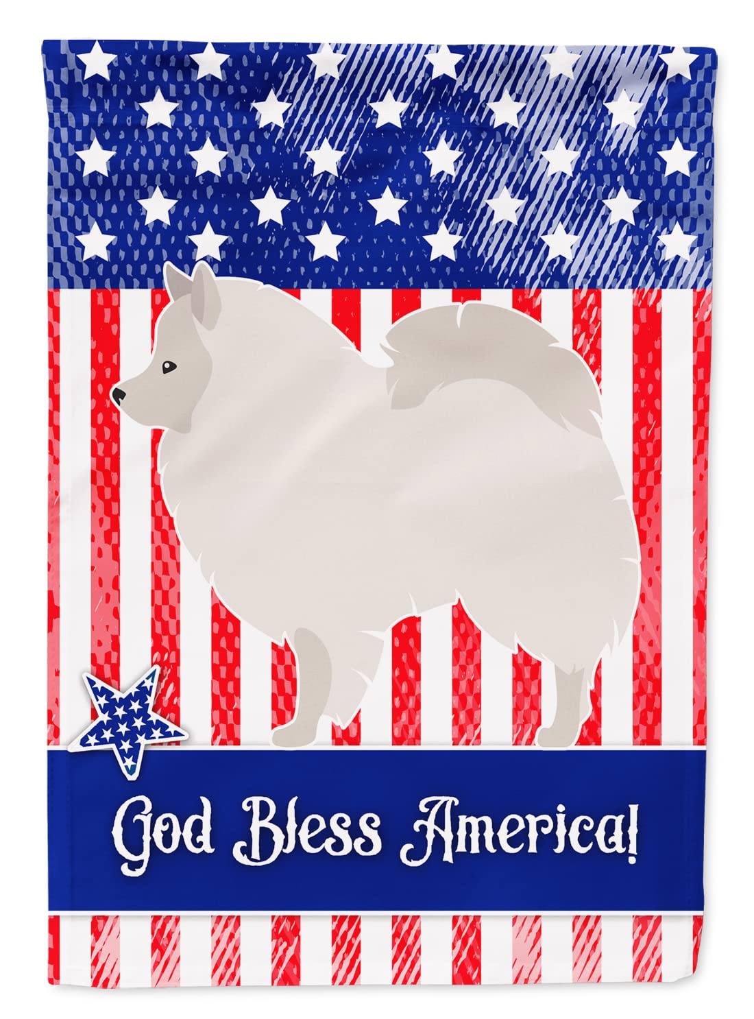 German Spitz American Flag Garden flag Caroline's Treasures BB8398GF petit format multicolore