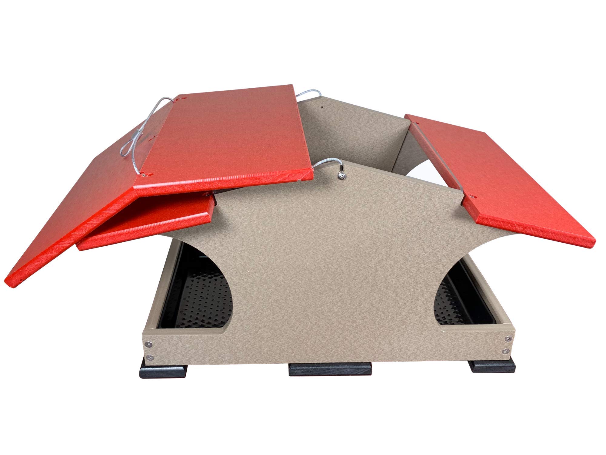 JCS Wildlife Large Poly Hopper Bird Feeder - Mounting Pole Bundles Available! - Picture 28 of 48