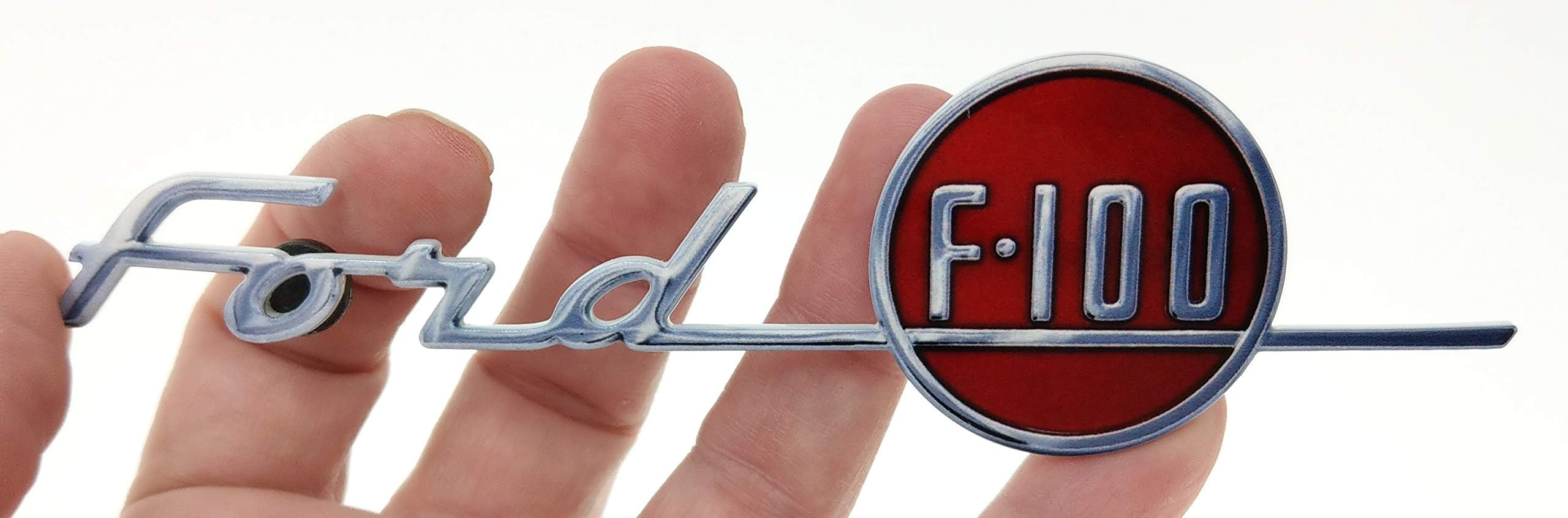 1955 Ford F-100 Truck Emblem Badge Heavy Duty Metal Garage Magnet - 6" X 2"