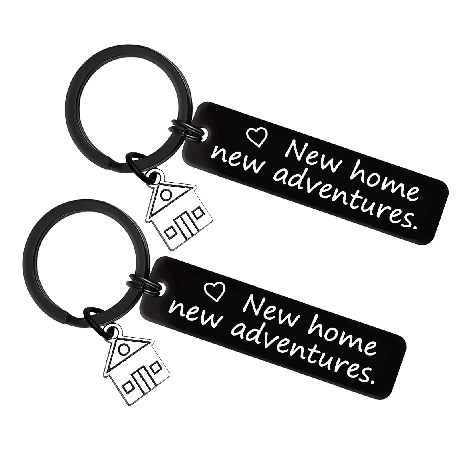 Huwujiu Unisex Black3 For New Home Keyring Set Housewarming Gift For New Homeowner Couples First Home Keyring Gifts New House Keyring Moving In Gifts For Couple Friends Family New Home Owners