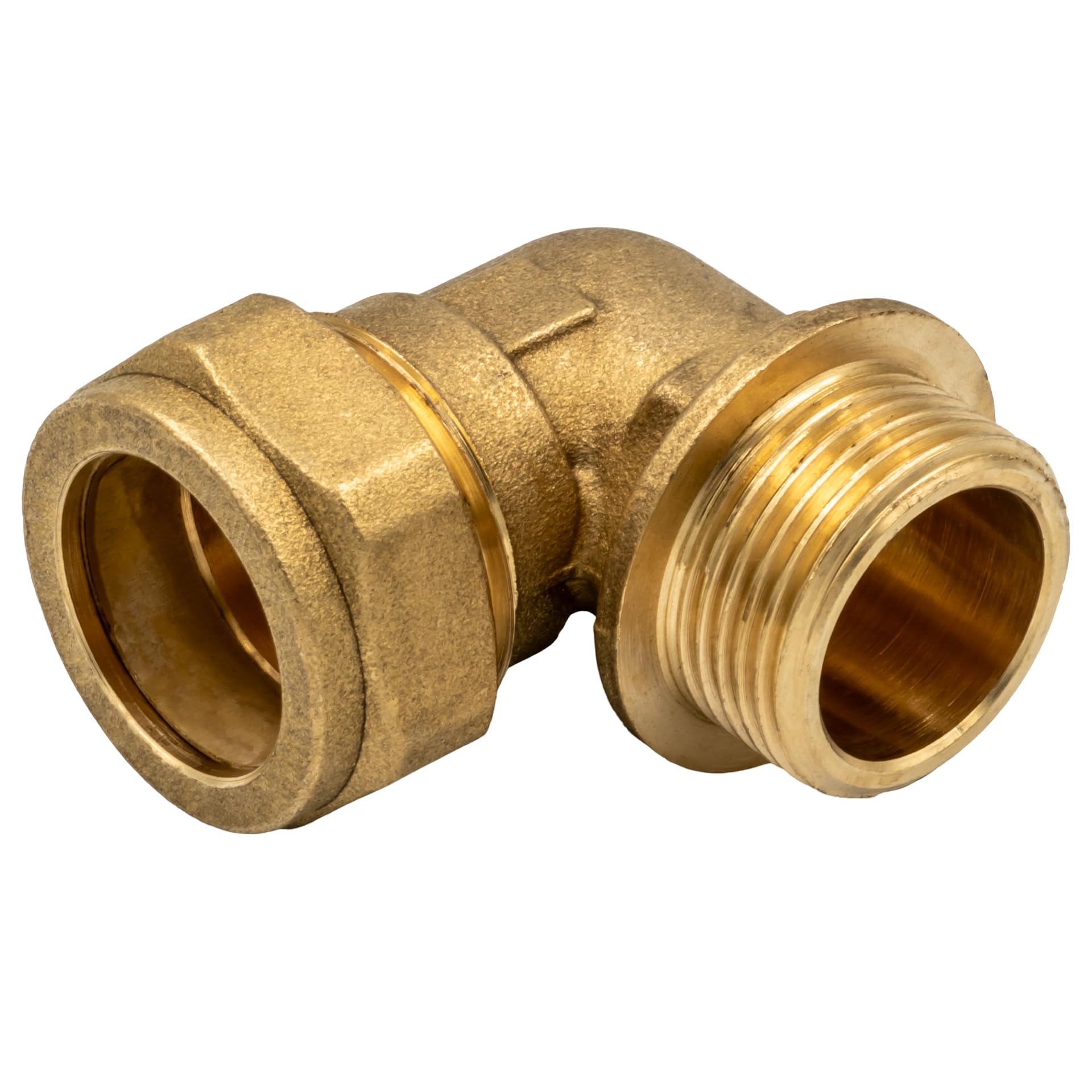 KNM Trade Raccord Cuivre Compression Coude 90° MF 22x3/4" | Laiton certifié DVGW, chauffage, eau, solaire, air comprimé, plomberie