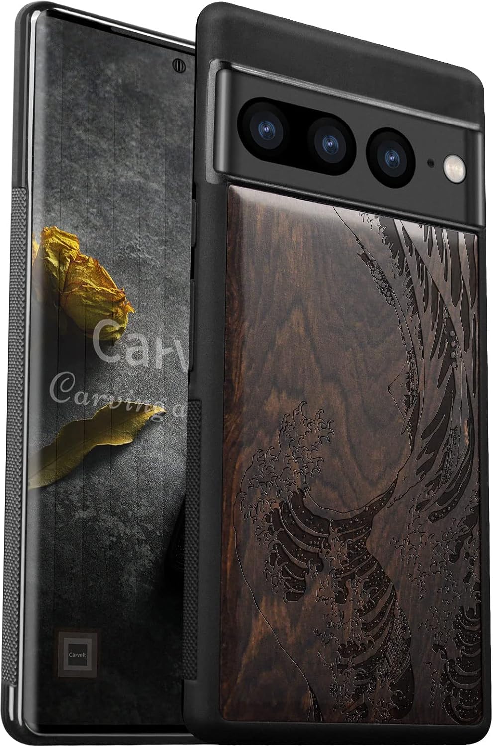 Carveit Art Case for Pixel 7 Pro Cover [Anti Fingerprint Anti Slip Comfortable Grip] Shockproof