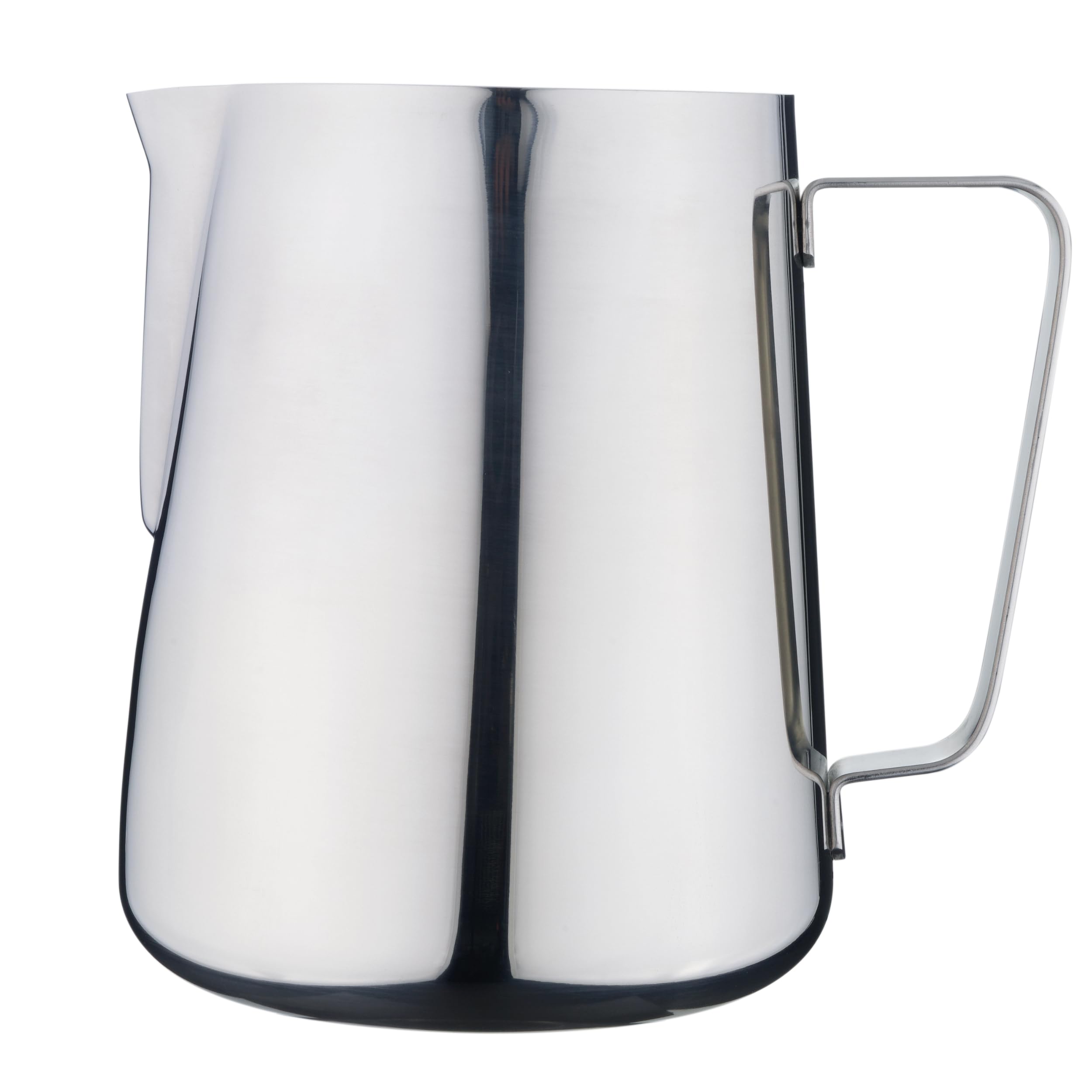 Lattiera in Acciaio Inossidabile, Brocca per Latte in Acciaio Inox Lucido, per Latte Artistico (2 Litri)
