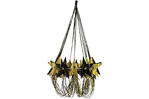 Glamorous Black & Gold Starry Nights Fake Chandelier Decoration