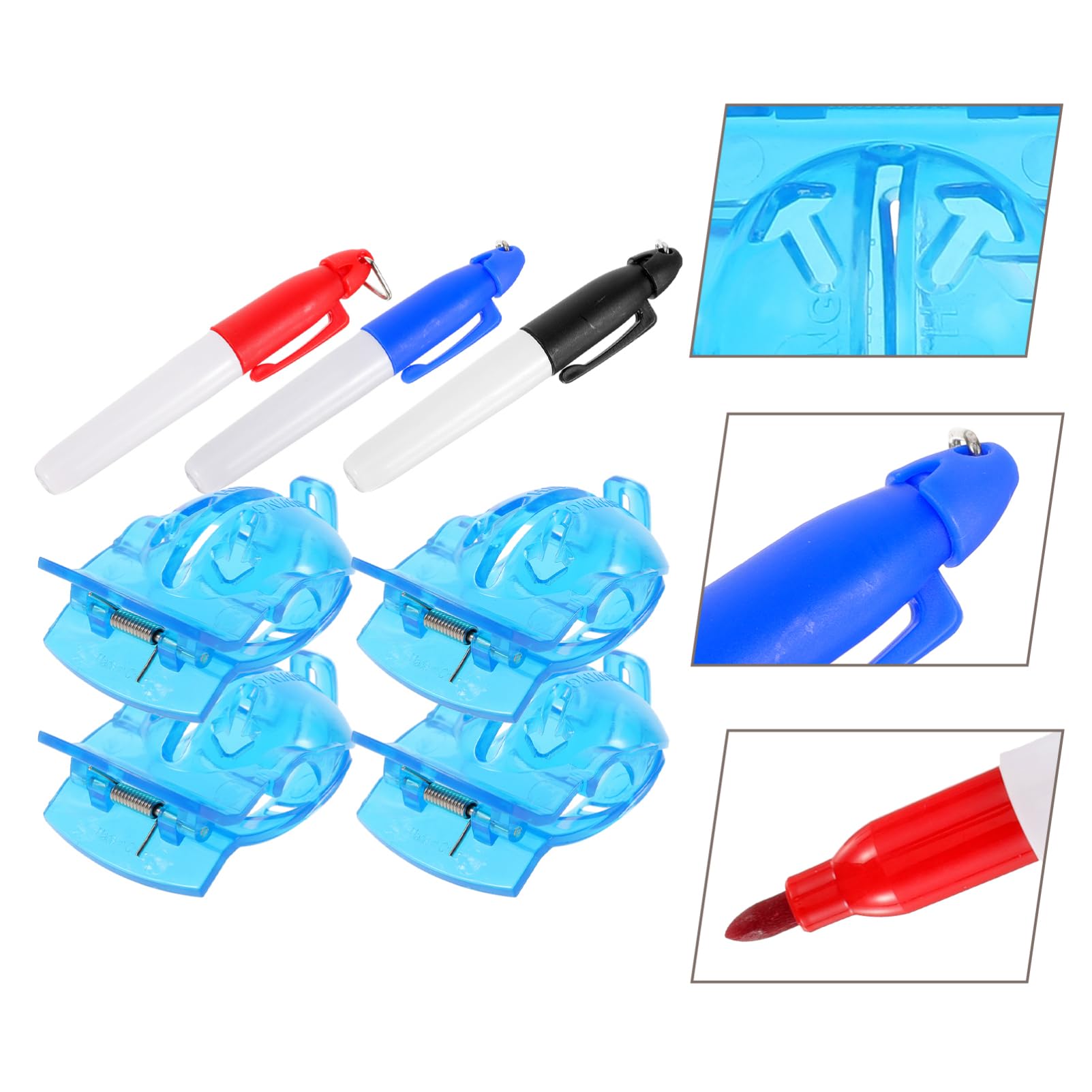 BESTonZON Strumenti per Allineamento Palline Golf Marcatore e Clip per Golf per Precisione e Adatto Tipi
