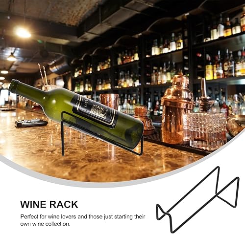 Miniatura 3 de Holibanna Soporte para botellas de vino, organizador de almacenamiento de vino, estante para whisky, soporte para botella de vino, soporte para