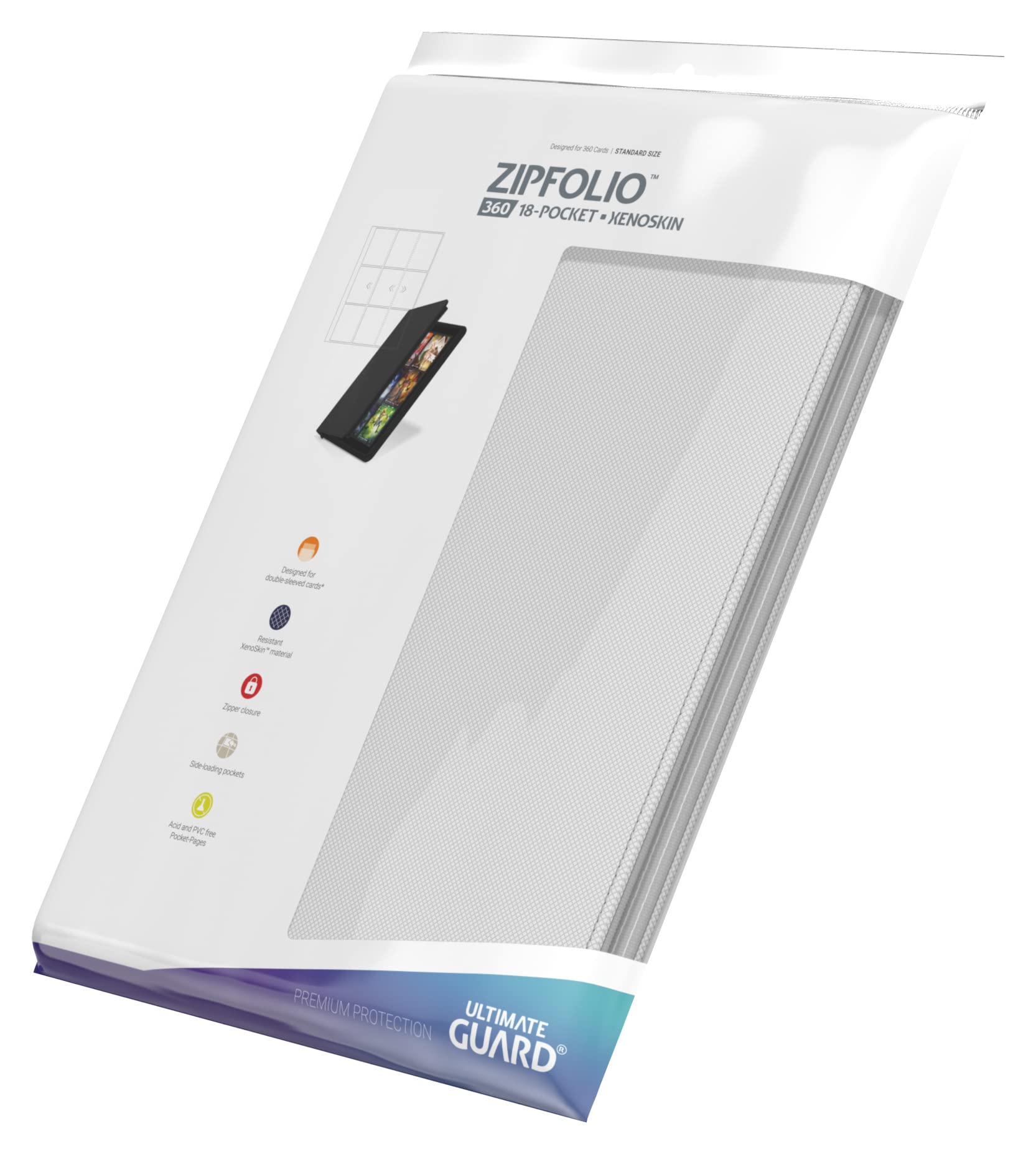 Ultimate Guard 9-Pocket XenoSkin ZipFolio Album (White)