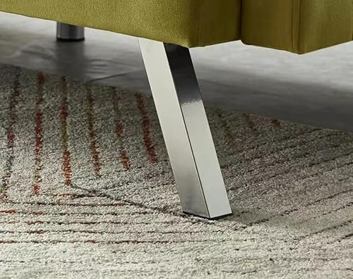 Miniatura 23 de Legend Vansen Futón convertible de terciopelo de 80 pulgadas, dos almohadas, sofá cama con 3 respaldos ajustables, sofá cama, área grande para