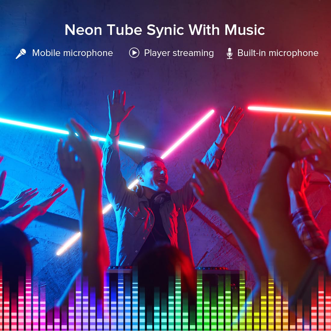 BTF-LIGHTING WS2811 RGB adressierbare 360 Grad Neon LED Tube Kits 5M 50LEDs/M 5V IP67 Rund Netzförmig Flexibel LED Strip mit SP611E Blue-tooth Controller Traum Farb APP Kontrol(Nciht inhalt Netzteil)