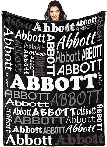 Miniatura 50 de Mantas de monograma personalizadas con nombres, manta personalizada para bebés niñas, manta de envolver con inicial, regalos personalizados