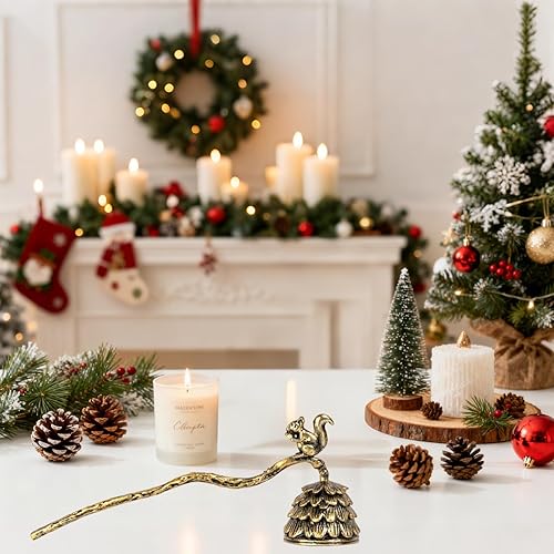 Miniatura 5 de We Moment Snuffer de velas, extintor de velas con mango largo, apagador de llama de mecha de estilo retro para apagar la llama de la vela de forma