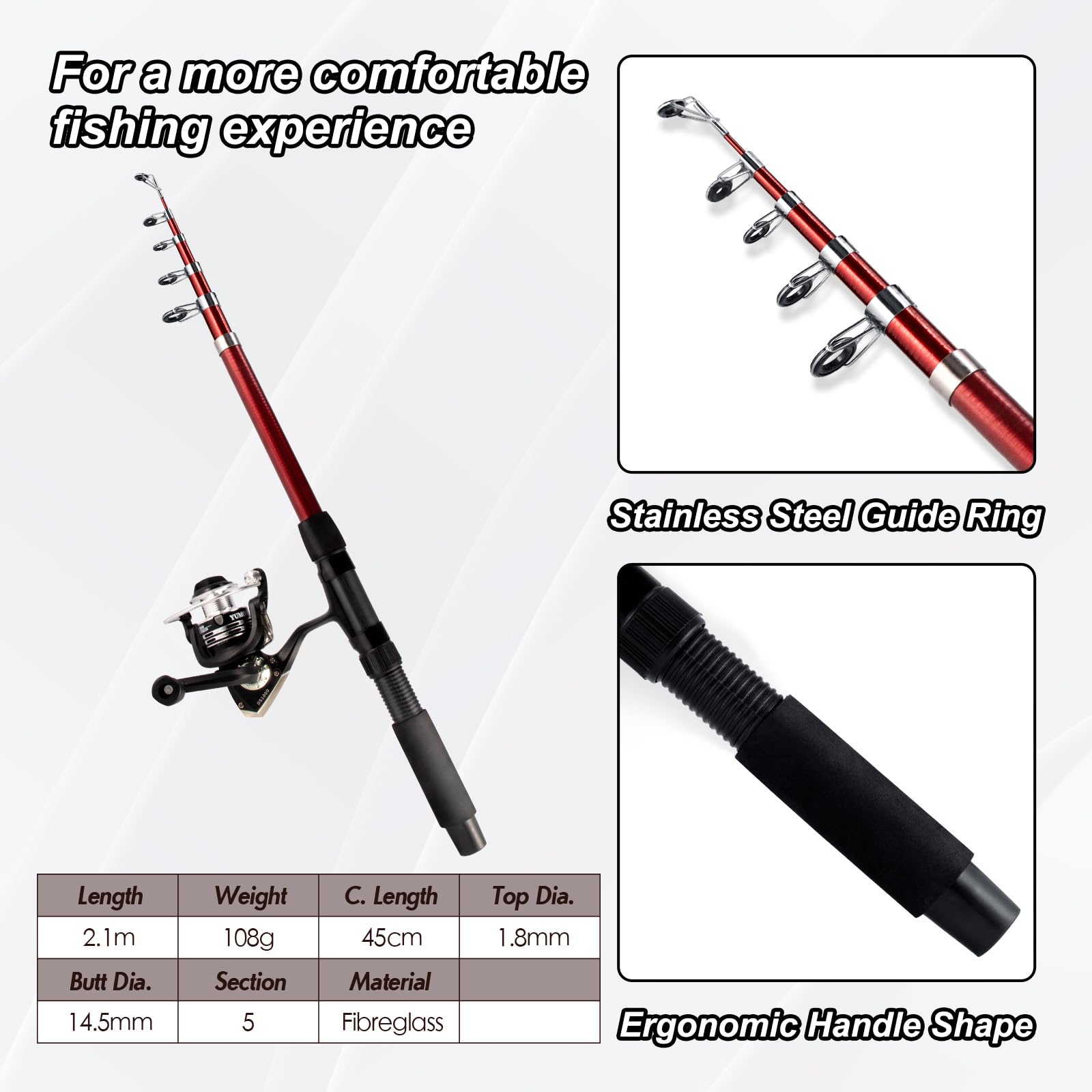 Alwonder Fishing Rod Reel Combo - Image 3