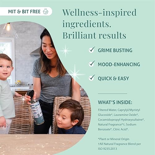 Miniatura 5 de Therapy Clean Limpiador multiusos de sal marina y eucalipto (paquete de 6)  Fragancia 100% natural, limpiador multiusos a base de plantas