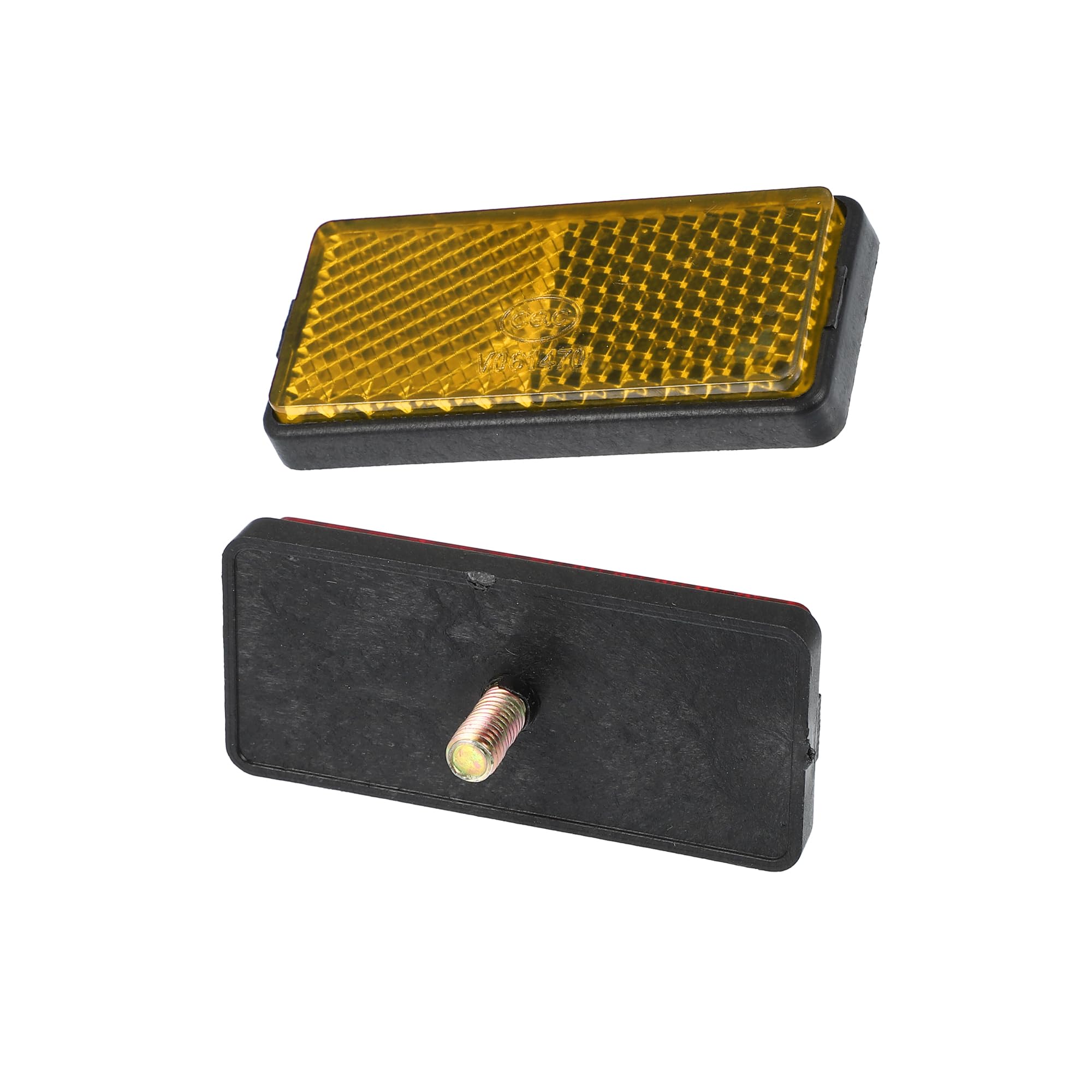 PAIRE M6X1.0 ROUGE Vis Support Réflecteur Avertissement Pour Moto Vélo