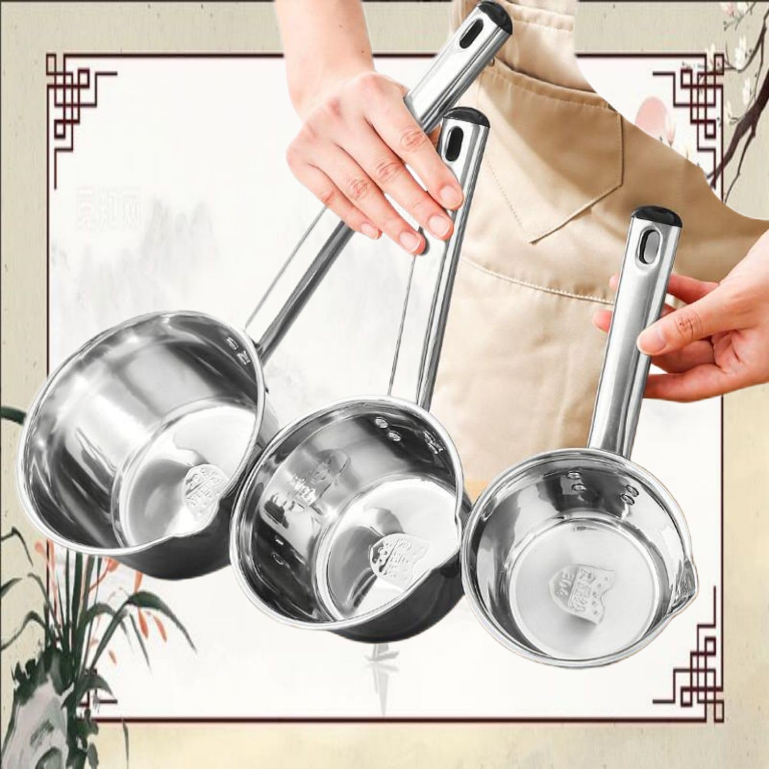Amazon.com: 304不锈钢水瓢Water Ladle Bath Ladle Kitchen Home Tools