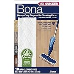 Bona Multi-Surface Floor Cleaning Pads - 18 Refills - Heavy-Duty, Disposable, Microfiber Pads for Easy Floor Cleaning