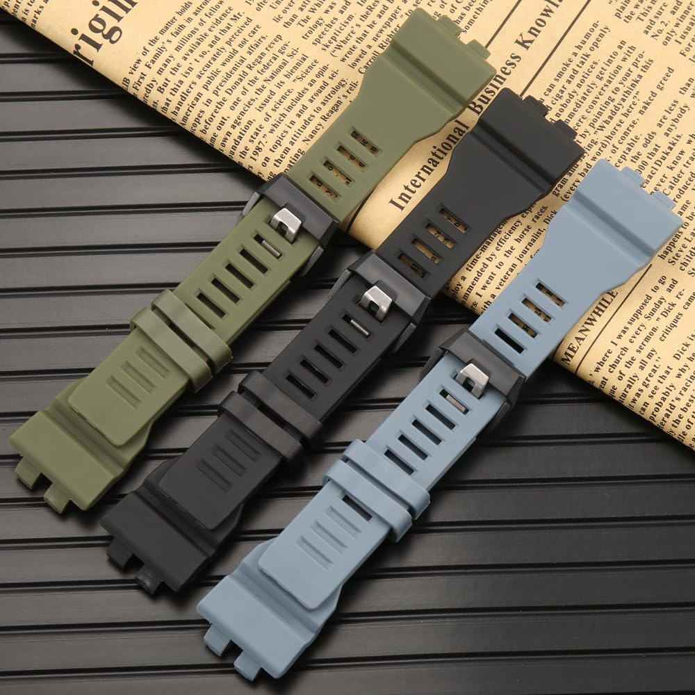 Resin Strap Compatible with Casio GBA800UC-2A Blue Watch Band GBD-800 GBD800UC Replacement Bracelet