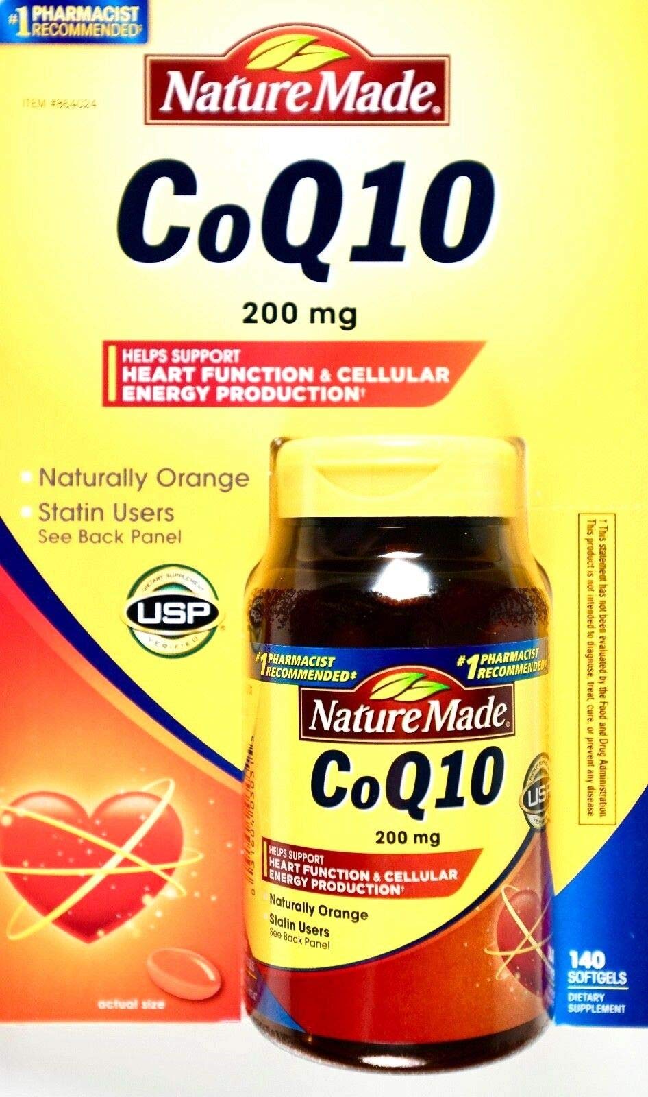 Nature Made CoQ 10 Liquid Softgels Naturally Orange 200 mg Value Size -140CT-image-44