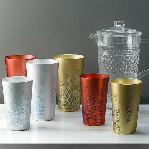 Miniatura 6 de Vasos de aluminio para bebidas, vaso rojo de metal que cambia de color, taza de aluminio de 30 onzas, juego de 6