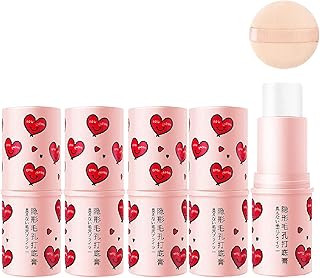 2023 New Magical Pore Eraser Waterproof Face Primer Stick, Invisible Pore Primer Stick,Matte Priming Makeup Blur Stick,Hydrating Primer Face Shimmer Stick (4 Pcs)