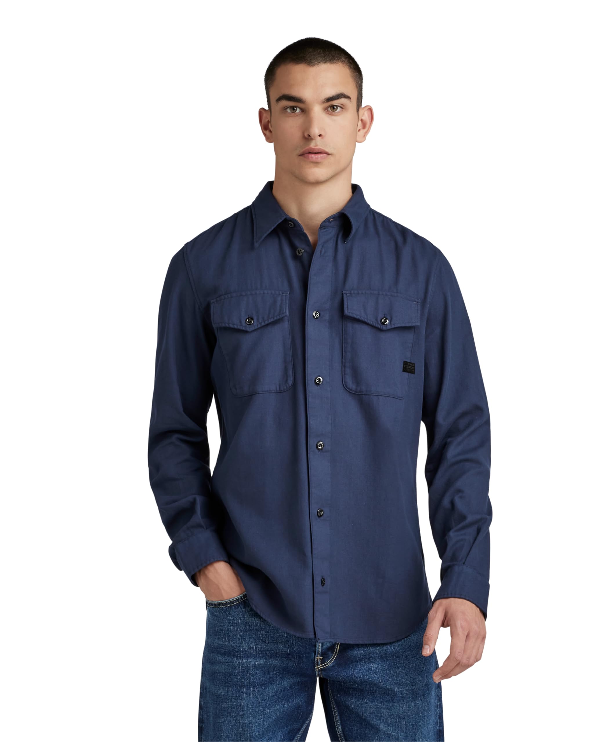 G-STAR RAW Herren Marine Slim Hemd, Blau (Sartho Blue gd D20165-D454-B597), XS
