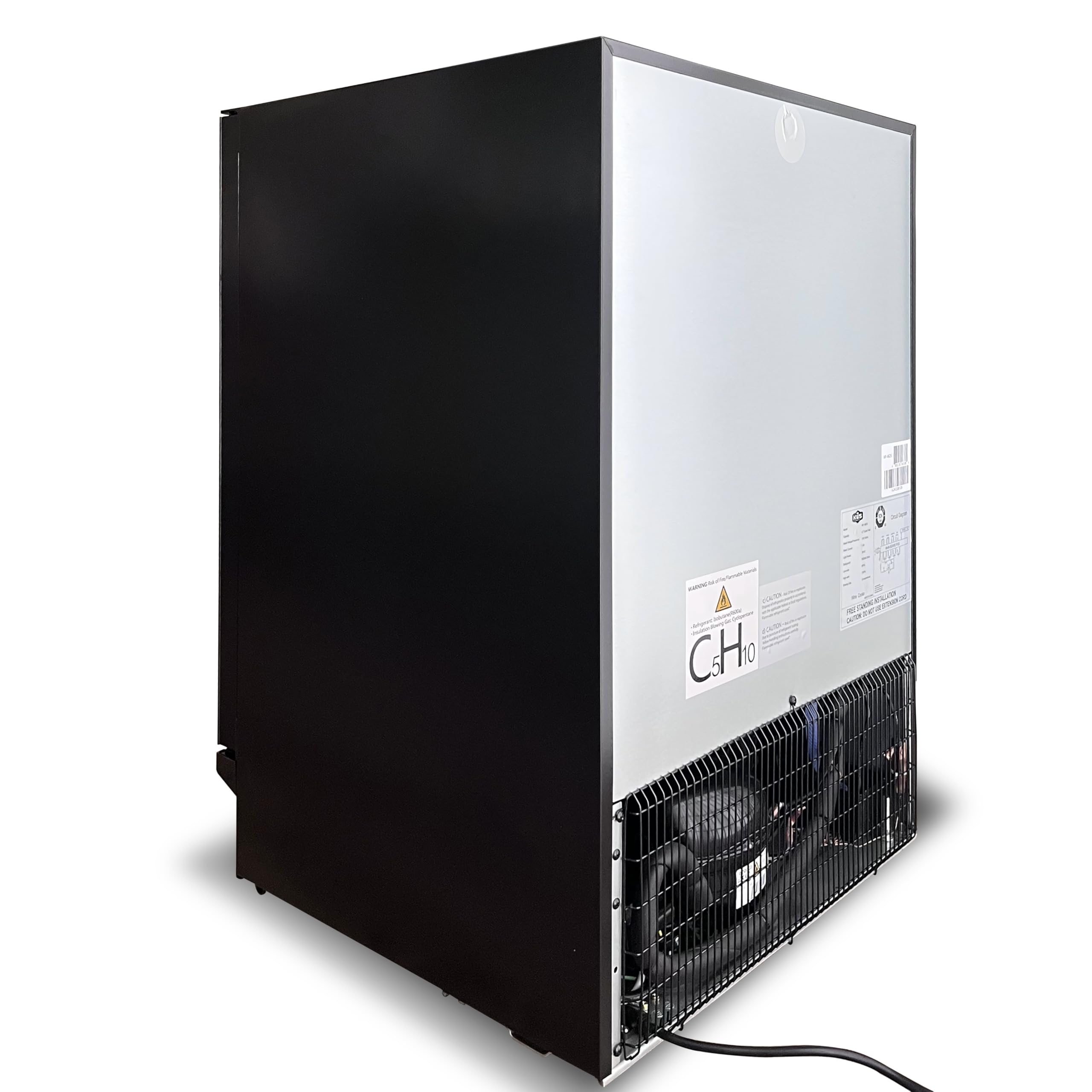 KWS WF-46DS Premium Dual Zone Wine Refrigerator, UL & DOE Certified, Full Glass Door with Airtight Seal, 41 Bottle Capacity, Adjustable LED Lights, Low Noise & Vibration, Freestanding Design on Fridge.com