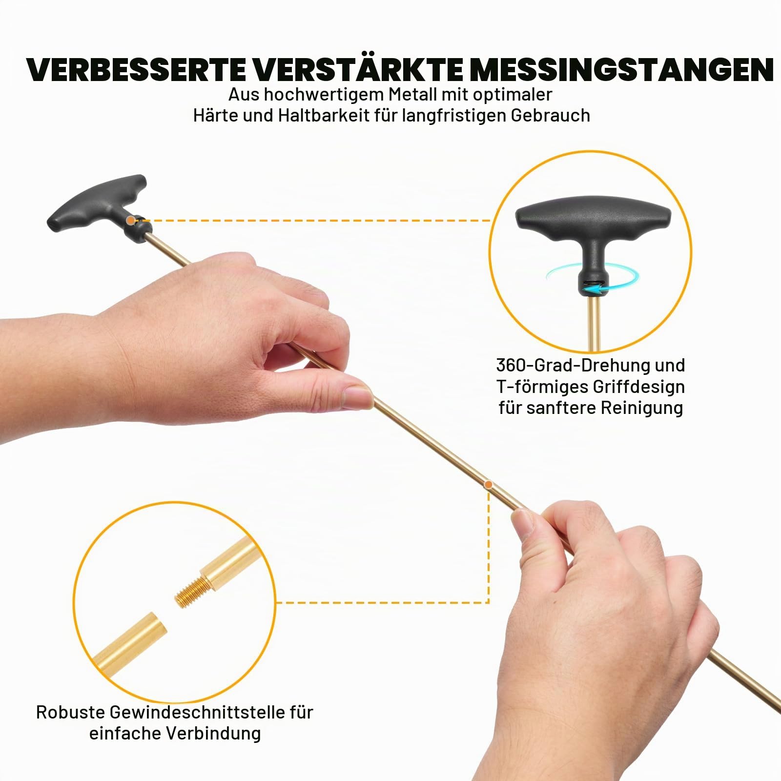 BOOSTEADY Gun Cleaning Kit Waffenreinigungsset mit Tragetasche für Pistole Gewehre Schrotflinten .22 .243 .270 .30 20GA 12GA .357 .40 .45…