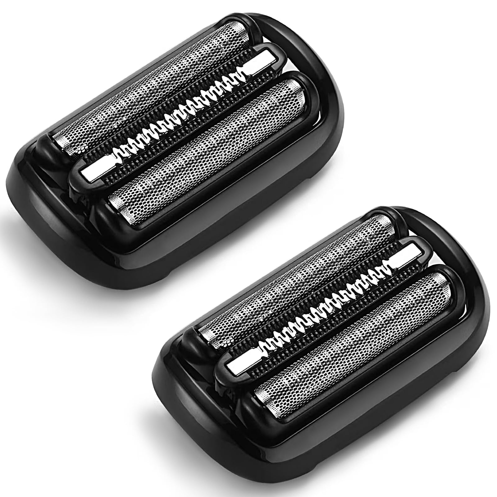 2 Piezas 53B Cabezal Compatible con Series 5, 6, 7 (Nueva Generación), Recambio para Afeitadora Eléctrica Serie 5 5018s 5035s 5050cs, Serie 6 6075cc, Serie 7 S7, Negro | Es el recambio serie 5 perfecto para modelos como 5018s, 5035s, 5049cs, 5050cs, 6020s, 6075cc, 6090cc y los nuevos modelos S7