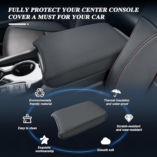 Vista 47 de BIBIBO Funda para reposabrazos de consola central Subaru Crosstrek 2024, cojín para reposabrazos 2023 2024 Subaru Crosstrek /2024 Subaru Impreza