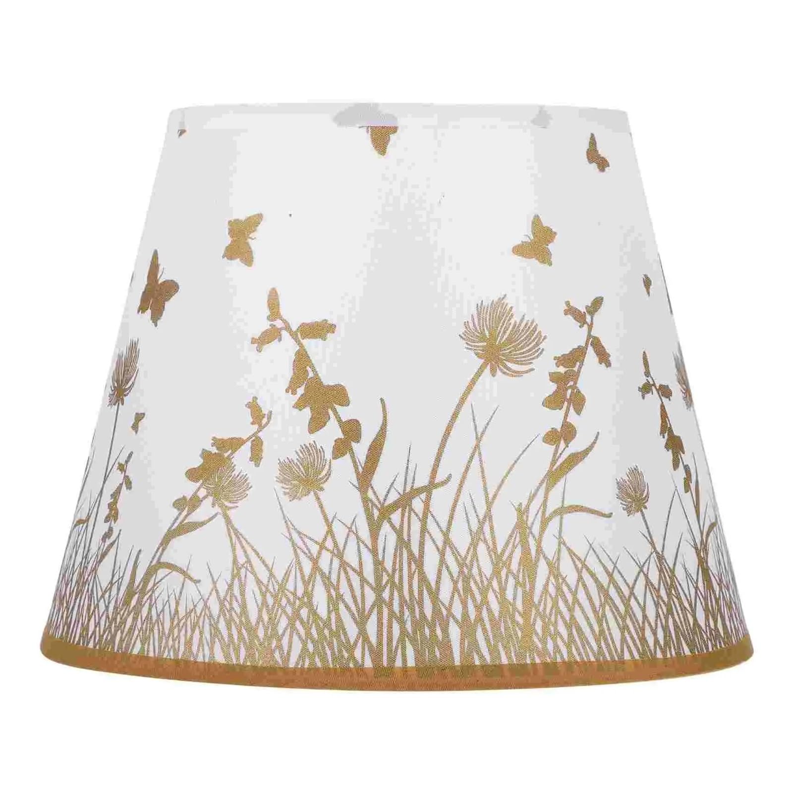 HKYBCF Lamp Shade Table Lamp Fabric Lampshade Decoration Cover Household Screen DIY (Beige) for Bedroom