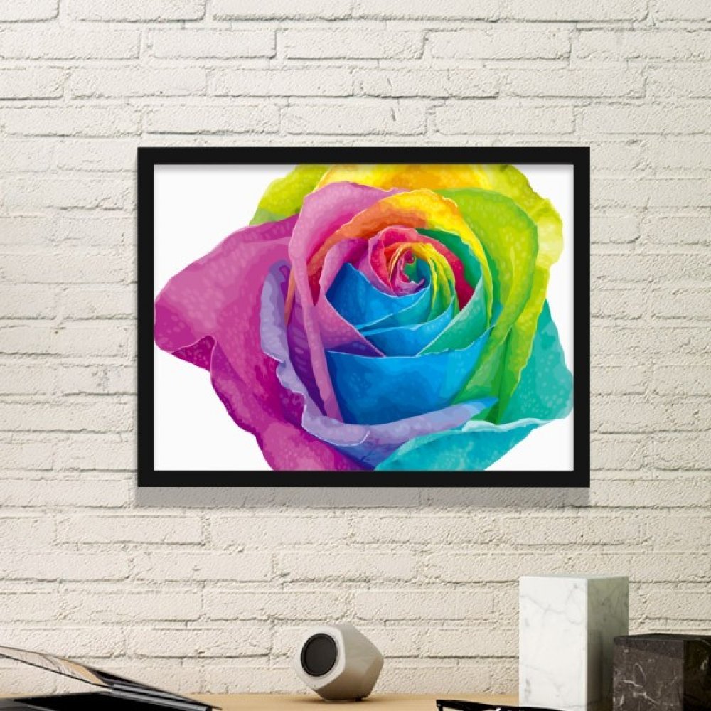 Peintures LGBT arc-en-ciel cadre photo lesbienne transgenre bisexuels DIYthinker